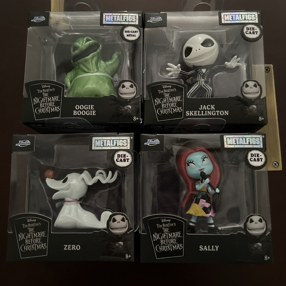 JADA METALFIGS NIGHTMARE BEFORE CHRISTMAS 4 Set